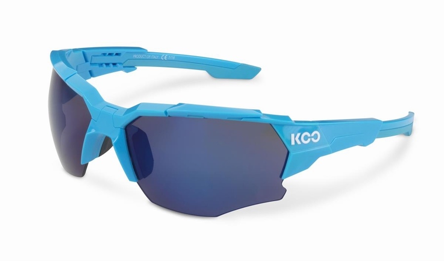 blue cycling glasses