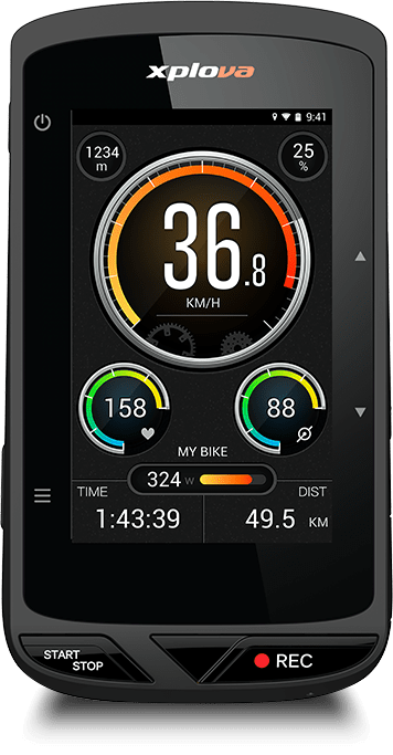 xplova x5 evo gps cycling computer