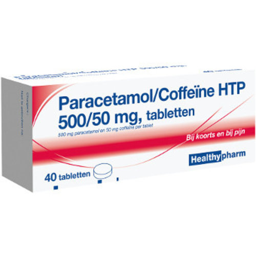 Healthypharm Healthypharm Paracetamol Coffeine 500/50 Mg - 40 Tabletten