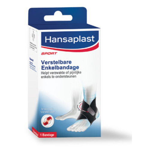 Hansaplast Hansaplast Sport Verstelbare Neopreen Enkelbandage - 1 Stuks