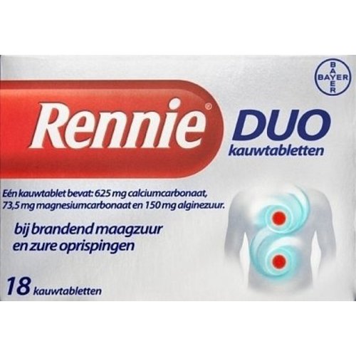 Rennie Rennie Duo - 18 Tabletten Rennie Rennie Duo - 18 Tabletten