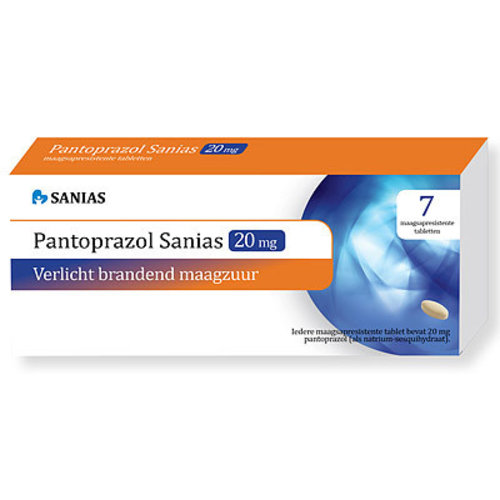 Sanias Sanias Pantoprazol 20mg - 7 Tabletten Sanias Sanias Pantoprazol 20mg - 7 Tabletten