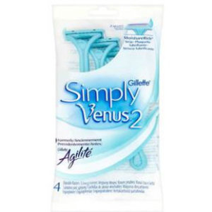 Gillette Gillette Woman Venus Simply 2 Wegwerpmesjes - 4 Stuks Gillette Gillette Woman Venus Simply 2 Wegwerpmesjes - 4 Stuks