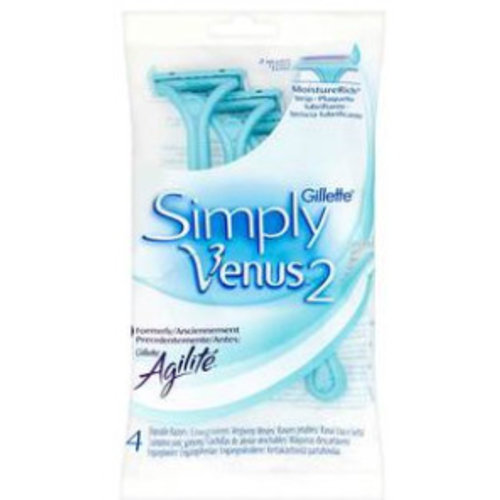 Gillette Gillette Woman Venus Simply 2 Wegwerpmesjes - 4 Stuks