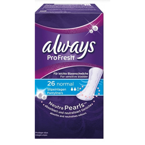 Always Always Inlegkruisjes Pro Fresh Normal- 26 Stuks Always Always Inlegkruisjes Pro Fresh Normal- 26 Stuks