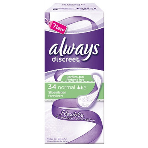 Always Always Inlegkruisjes Discreet Normal - 34 Stuks