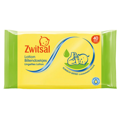 Zwitsal Zwitsal Billendoekjes Lotion 40 Stuks Zwitsal Zwitsal Billendoekjes Lotion 40 Stuks