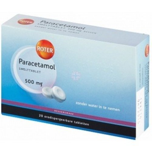 Roter Roter Paracetamol 500mg Smelt - 20 Tabletten