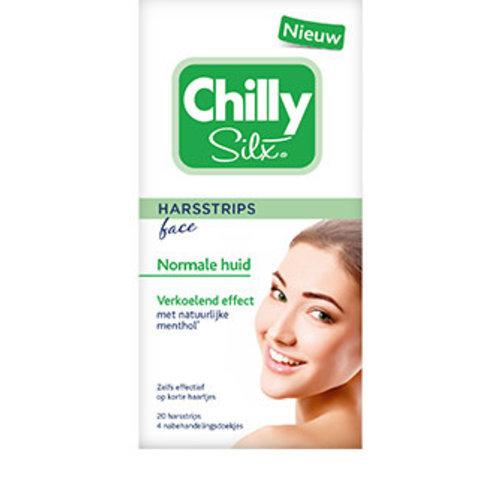 Chilly Chilly Silx Harsstrips Face Normale Huid - 20 Stuks Chilly Chilly Silx Harsstrips Face Normale Huid - 20 Stuks