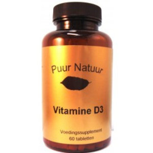 Puur Natuur Puur Natuur Vitamine D3 - 60 Tabletten