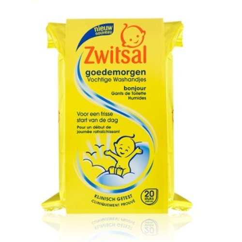 Zwitsal Zwitsal Vochtige Washandjes - 20 Stuks Zwitsal Zwitsal Vochtige Washandjes - 20 Stuks