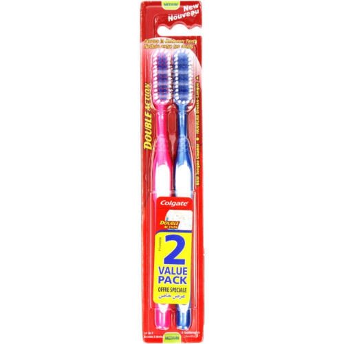 Colgate Colgate Tandenborstel Double Action - 2 Stuks