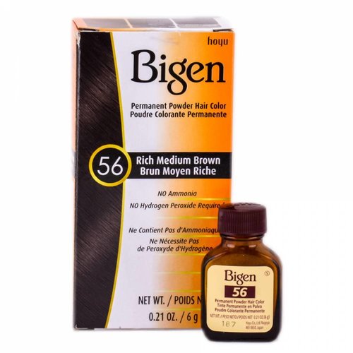 Bigen Bigen Permanent Powder Hair Color Medium Brown  56