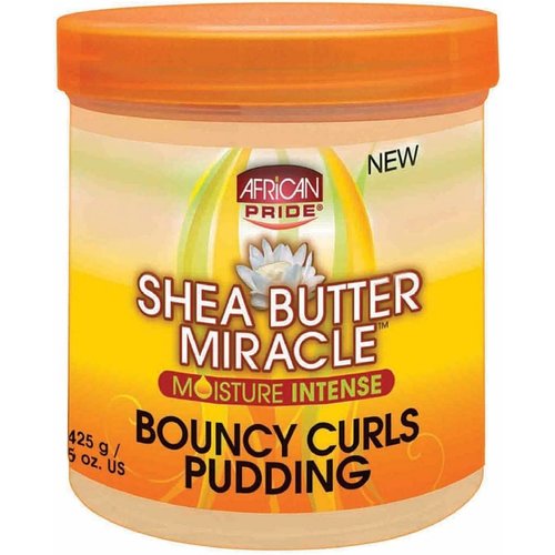 African Pride African Pride Shea Butter Miracle Moisture Intense Bouncy Curls Pudding  425 Gram