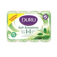 Duru Soft Sensations Zeep 4x90g Green Tea - 4x90 Gram