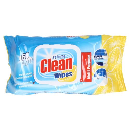 At Home At Home Clean Wipes Citrus - 60 Stuks