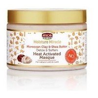 African Pride Moisture Miracle Moroccan Clay&Shea Butter Heat Activated Masque 340ml