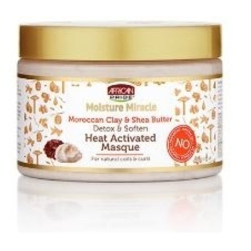 African Pride African Pride Moisture Miracle Moroccan Clay&Shea Butter Heat Activated Masque 340ml