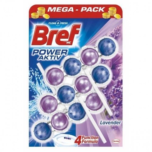 Bref Bref Power Aktive Toiletblok Lavendel 4 In 1 - 3 Stuks Bref Bref Power Aktive Toiletblok Lavendel 4 In 1 - 3 Stuks