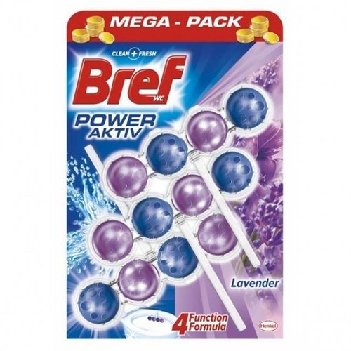 Bref Bref Power Aktive Toiletblok Lavendel 4 In 1 - 3 Stuks