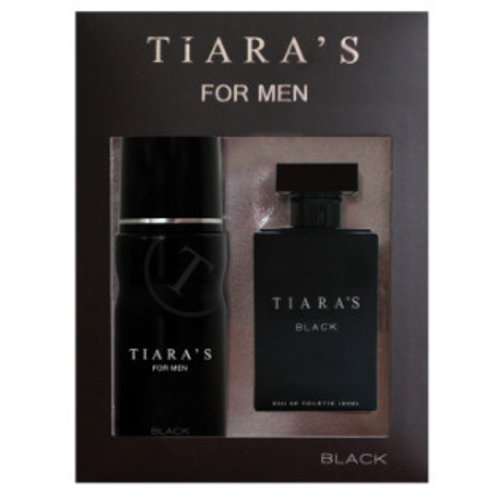 Tiara's Tiara's Black For Men Edt Spray 100 Ml & Deodorant Spray 150 Ml - 1 Stuks