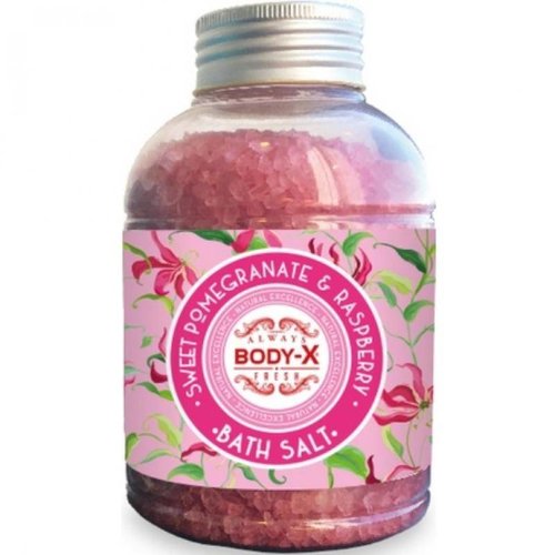 Body-X Body-X Sweet Pomegranate & Raspberry Badzout - 600 Gram Body-X Body-X Sweet Pomegranate & Raspberry Badzout - 600 Gram