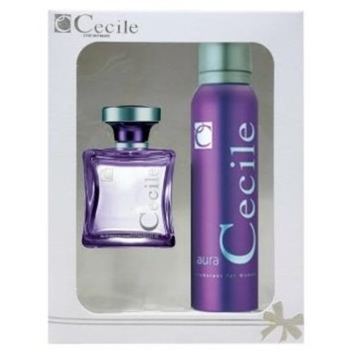 Cecile CECILE WOMEN AURA CADEAUSET EDT SPRAY 100 ML & DEODORANT 150 ML - 1 STUKS Cecile CECILE WOMEN AURA CADEAUSET EDT SPRAY 100 ML & DEODORANT 150 ML - 1 STUKS