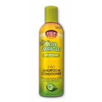 African Pride Olive Miracle Anti-Breakage 2-In-1 Shampoo & Conditioner 355 Ml