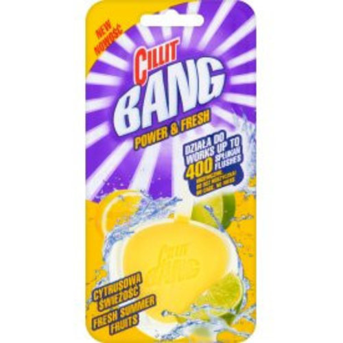 Cillit Bang Cillit Bang Power & Fresh Wc Blok Citroen - 40 Gram Cillit Bang Cillit Bang Power & Fresh Wc Blok Citroen - 40 Gram