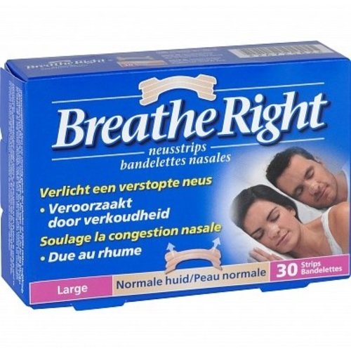 Breathe Breathe Right Tanned Large - 30 Stuks