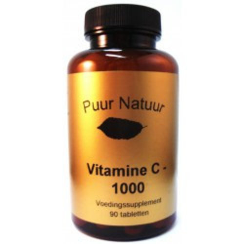 Puur Natuur Puur Natuur Vitamine C 1000 Mg - 90 Tabletten Puur Natuur Puur Natuur Vitamine C 1000 Mg - 90 Tabletten