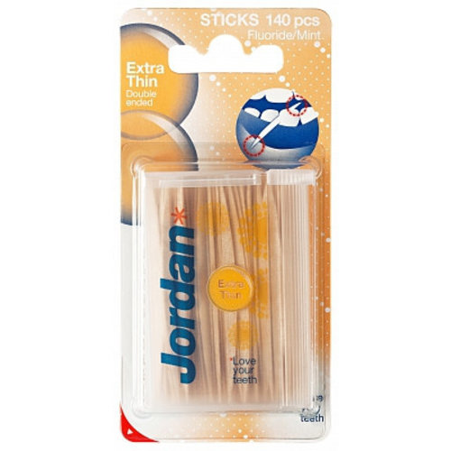 Jordan Jordan Dental Tandenstoker Extra Dun - 140 Stuks Jordan Jordan Dental Tandenstoker Extra Dun - 140 Stuks