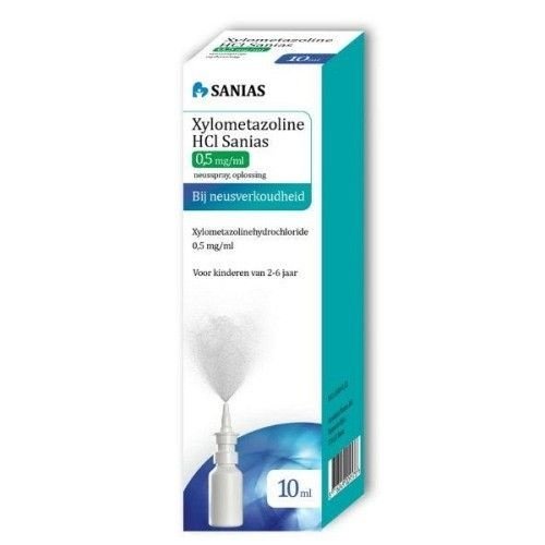 Sanias Sanias Neusspray 0,5mg Xylometazoline - 10 Ml