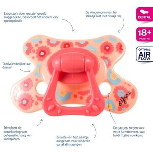 Difrax Difrax Fopspeen Dental Extra Sterk 18+ - 1 Stuks Difrax Difrax Fopspeen Dental Extra Sterk 18+ - 1 Stuks