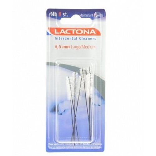 Lactona Lactona Interdentale Cleaner L/M 6.5 Mm - 8 Stuks