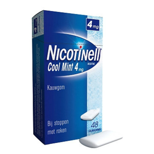 Nicotinell Nicotinell Kauwgom 4mg Mint - 48 Stuks Nicotinell Nicotinell Kauwgom 4mg Mint - 48 Stuks