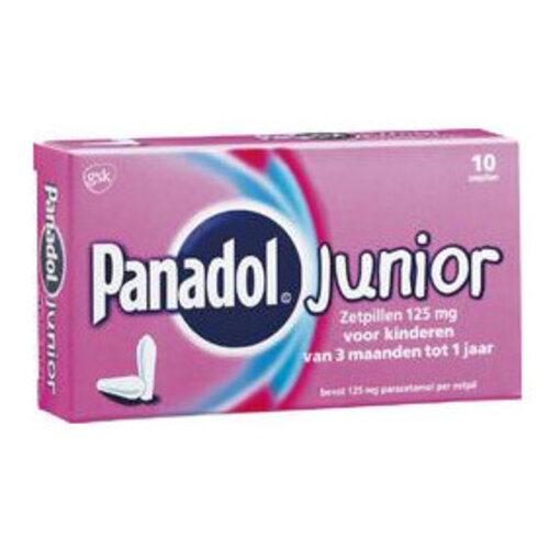 Panadol Panadol Junior 125 Mg 3-12mnd - 10 Zetpillen