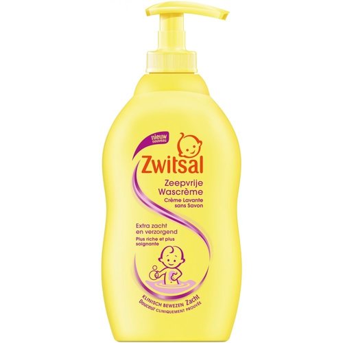 Zwitsal Zwitsal Wascreme Zeepvrij 400 Ml Met Pompje