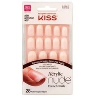 Kiss Acryl Natural Kunst Nagels Nude Ovaal 28 Stuks