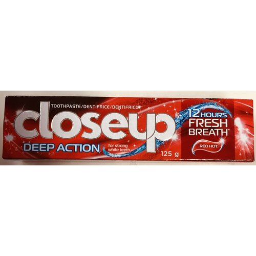 CloseUP Closeup Deep Action Tandpasta Red Hot 125g