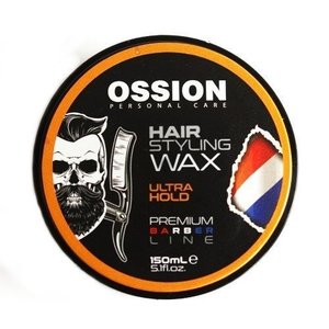 Ossion Ossion Hair Styling Wax - Premium Barber Line Ultra Hold 150 Ml