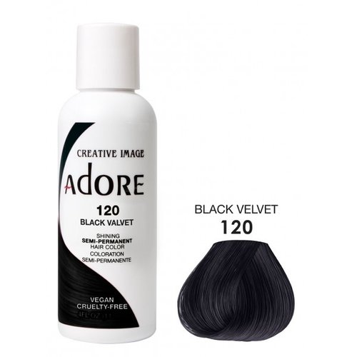 Adore Adore Semi-Permanent Hair Color - Black Velvet 120 118ml