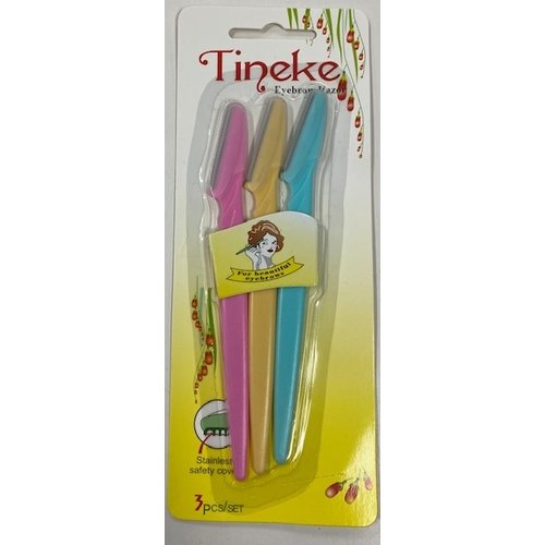 Tineke Tineke - Wenkbrouwen Mesjes 3 Stuks Tineke Tineke - Wenkbrouwen Mesjes 3 Stuks
