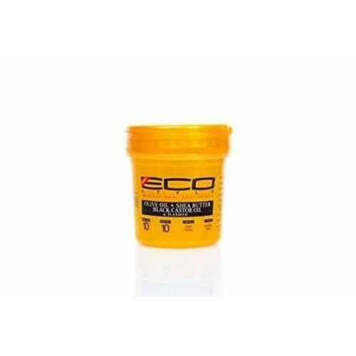 Eco Eco Style Gold Gel - Olijfolie & Shea Butter & Black Castor Oil & Lijnzaad 236 Ml