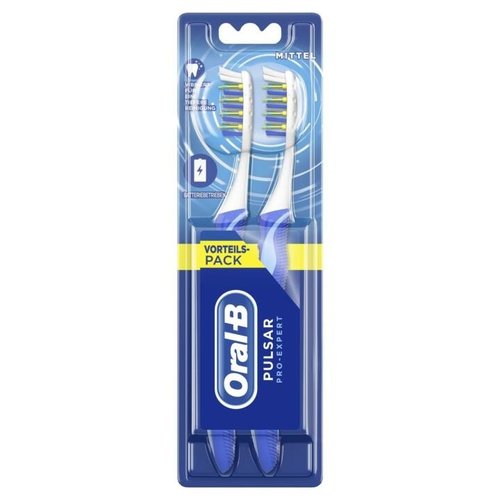 Oral B Oral-B Tandenborstel Met Batterij - Medium 35 2 Stuks Oral B Oral-B Tandenborstel Met Batterij - Medium 35 2 Stuks
