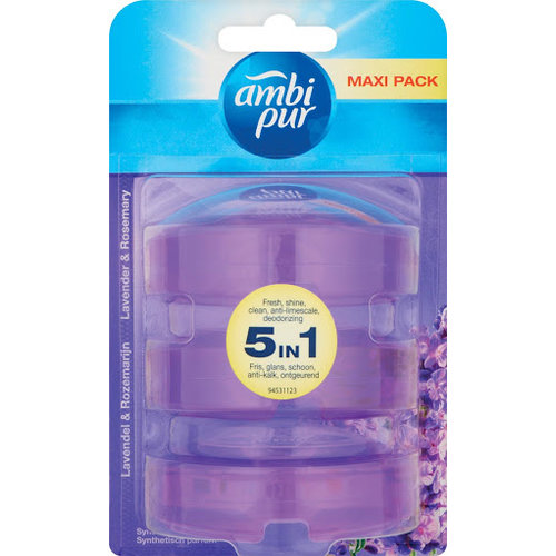 Ambi Pur Ambi Pur Toiletblok Navulling - Lavendel 3x55 Ml Ambi Pur Ambi Pur Toiletblok Navulling - Lavendel 3x55 Ml
