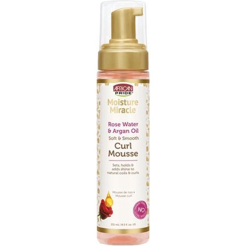 African Pride African Pride Moisture Mirace Curl Mousse - Rose Water & Argan Oil Soft & Smooth 251ml