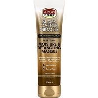 African Pride Black Castor Miracle Moisture & Detangling Masque - Growth Protection Formula Take Down 227gr