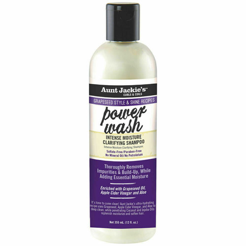 Aunt Jackie's Aunt Jackies's Grapeseed Style Clarifying Shampoo - Power Wash Intense Moisture 355ml