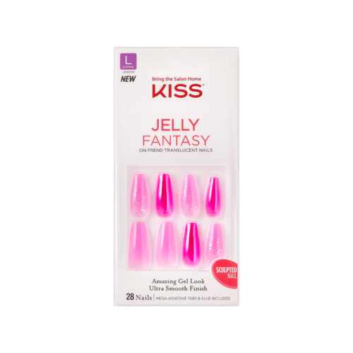 Kiss Kiss Jelly Fantasy Nails - Jelly Baby 28 Stuks